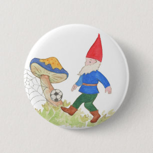 Soccer Gnome Button