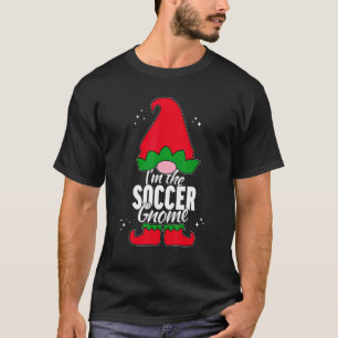Soccer Gnome Matching Family Group Christmas Party T-Shirt