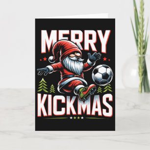 Soccer Gnome Merry Kickmas Card