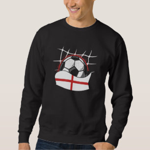 Soccer Goal England Flag Football Sweatshirt