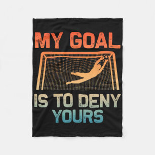 Soccer Goalie Art For Men Women Boys Girls Gag Soc Fleece Blanket