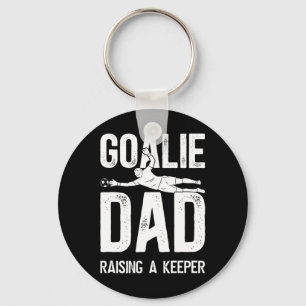 Soccer Goalie Dad Raising A Soccer Keeper Dad  Keychain