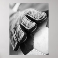 Soccer Goalie Gloves Portrait Close Up