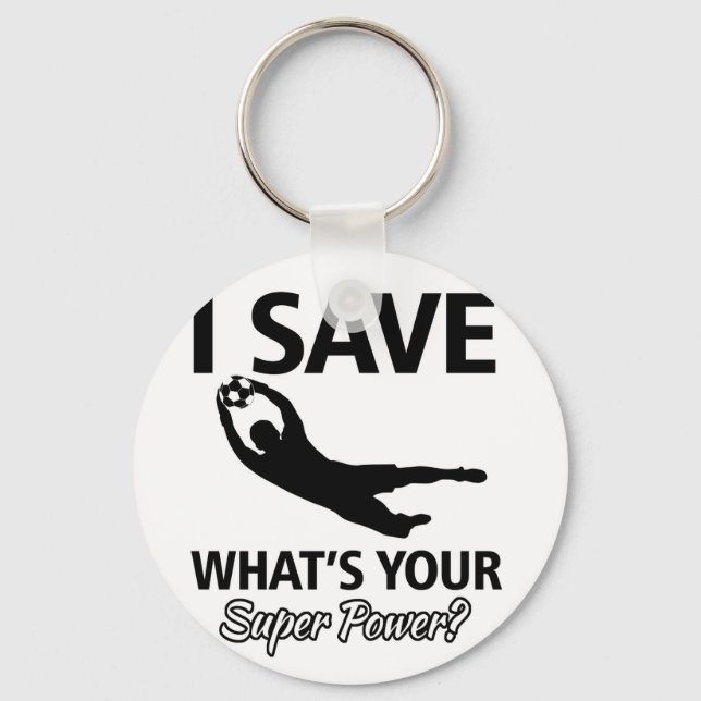 Soccer Goalie Keychain (Front)