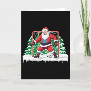 Soccer Goalie Santa Soccer Player Boys Christmas S Card
