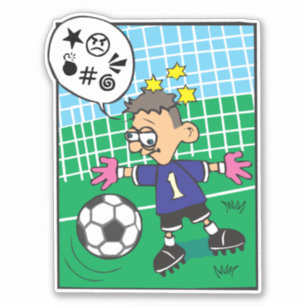 Soccer Goalkeeper Custom-Cut Vinyl Sticker