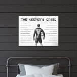 Soccer Goalkeeper Personalized Keeper's Creed Canvas Print<br><div class="desc">Celebrate the spirit of the goalkeeper with this inspiring canvas wall art piece that embodies determination and skill. Perfect for soccer enthusiasts, this design showcases the unique mindset and resilience required on the field. Display it proudly to remind yourself of the dedication and bravery goalkeepers bring to every game. Order...</div>