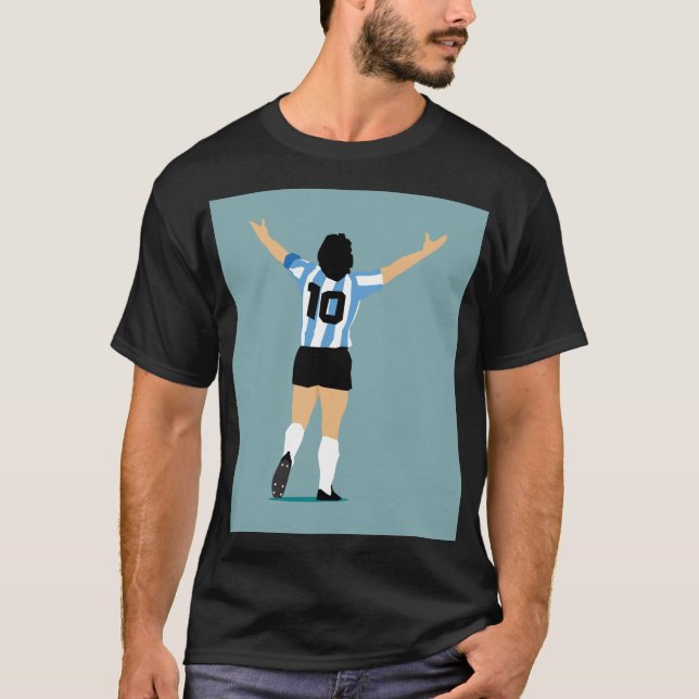 Soccer God The Greatest Of All Time T-Shirt (Front)