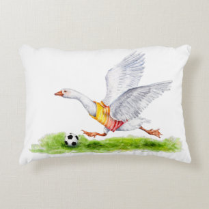 Soccer Goose Accent Pillow