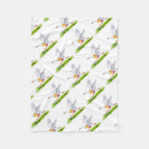 Soccer Goose Fleece Blanket