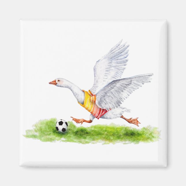Soccer Goose Magnet (Front)