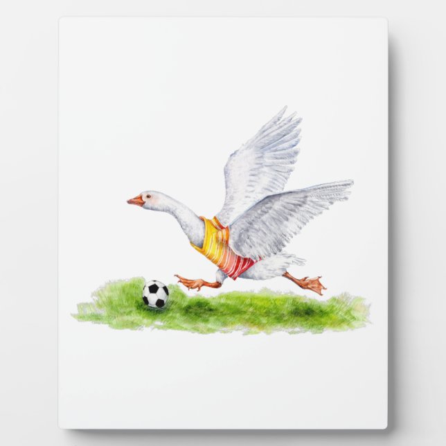 Soccer Goose Plaque (Front)