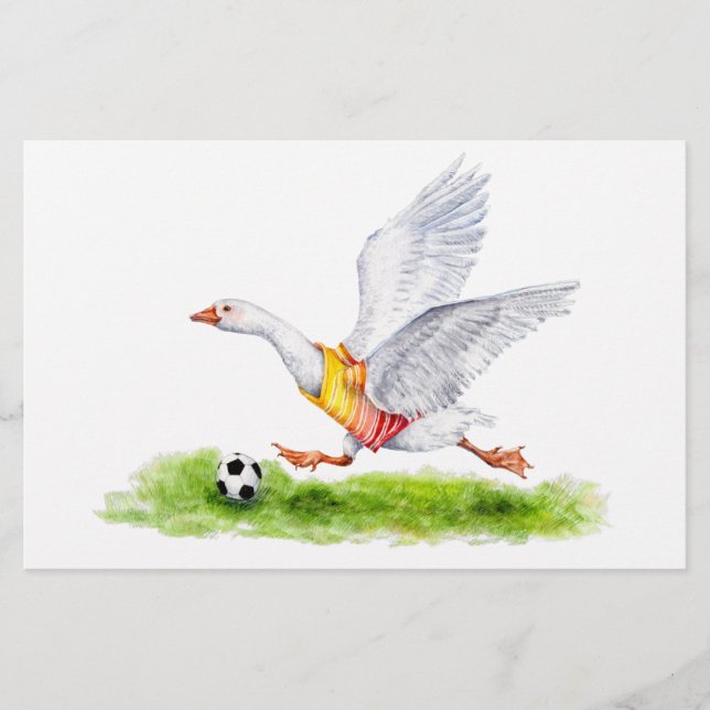 Soccer Goose Stationery (Front)