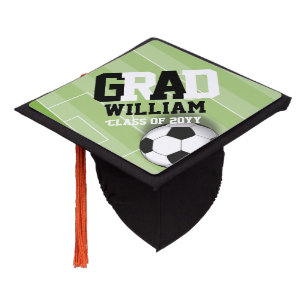 SOCCER graduation Cap Topper EDIT COLORS