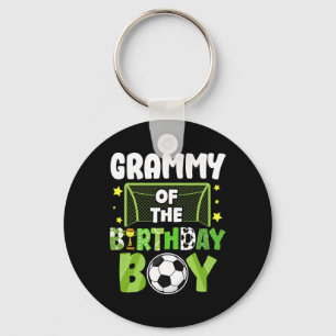 Soccer Grammy Birthday Boy Party Soccer Family Mat Keychain