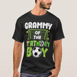 Soccer Grammy Birthday Boy Party Soccer Family Mat T-Shirt