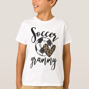 Soccer Grammy Leopard Funny Soccer T-Shirt