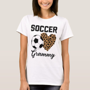 Soccer Grammy Leopard Heart Grammy T-Shirt