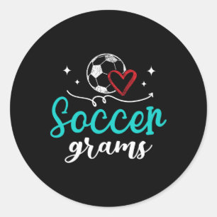 Soccer Grams Funny Soccer Player Grams Classic Round Sticker