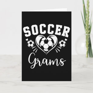 Soccer Grams Soccer Heart Card