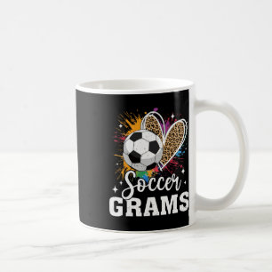 Soccer Grams Soccer Leopard Heart Coffee Mug