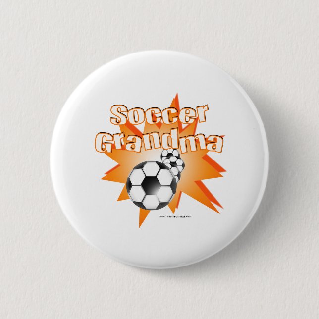 Soccer Grandma 2 Inch Round Button (Front)