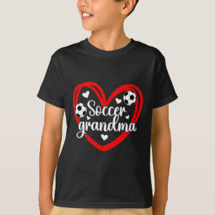 Soccer Grandma Heart Grandma Of A Soccer Player Gr T-Shirt