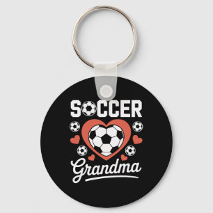 Soccer Grandma Loud Proud Dedicated Soccer Players Keychain