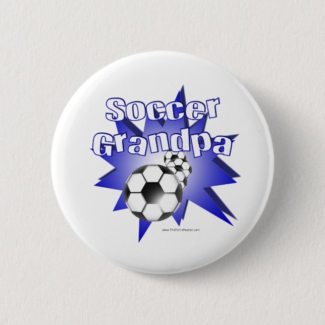 Soccer Grandpa 2 Inch Round Button (Front)