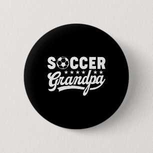 Soccer Grandpa Funny Sports Papa Vintage Humor 2 Inch Round Button