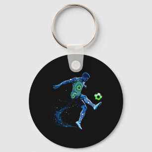 Soccer Grandpa Soccer Player Game Day Father's Day Keychain