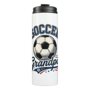 Soccer Grandpa Vintage Engraving Shirt Design_1 Thermal Tumbler