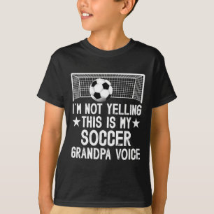 Soccer Grandpa Voice Grandpa Of A Soccer Player Gr T-Shirt