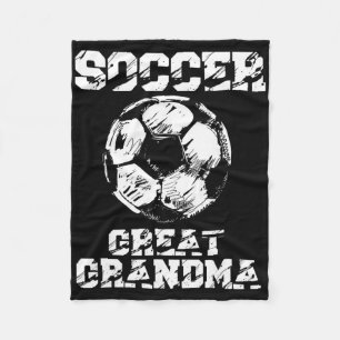 Soccer Great Grandma Funny Soccer Player Grandma  Fleece Blanket