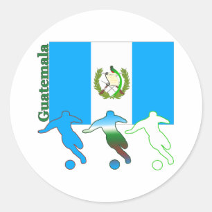 Soccer Guatemala Classic Round Sticker