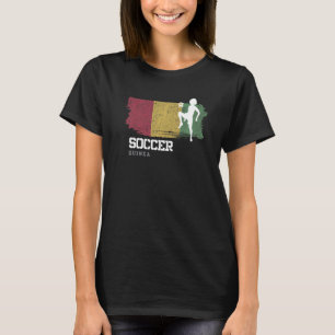 Soccer Guinea Flag Football Womens Soccer Girls T-Shirt