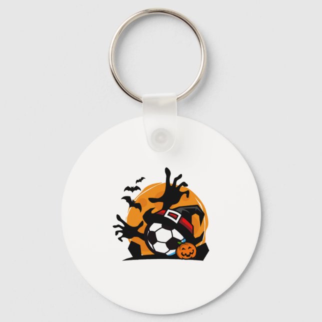 Soccer Halloween Night  Keychain (Front)