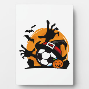 Soccer Halloween Night Plaque