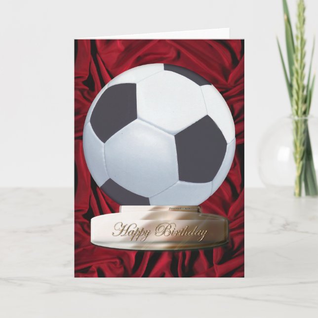 Soccer Happy Birthday Card (Front)