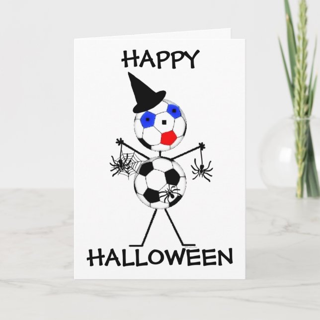 Soccer Happy Halloween Card (Front)