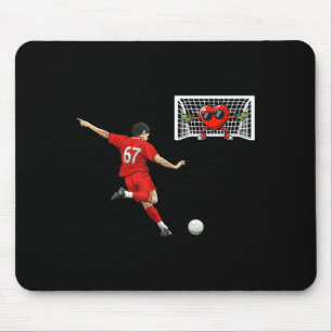 Soccer Heart Goalie 67 Funny Valentine Humor Footb Mouse Pad