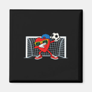 Soccer Heart Goalkeeper Footbyll Lover Boys Valent Magnet