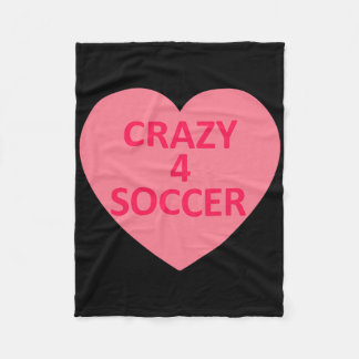 Soccer - Heart Love Valentines Day Personalized Ca Fleece Blanket
