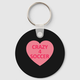 Soccer - Heart Love Valentines Day Personalized Ca Keychain