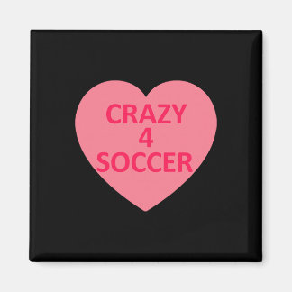 Soccer - Heart Love Valentines Day Personalized Ca Magnet