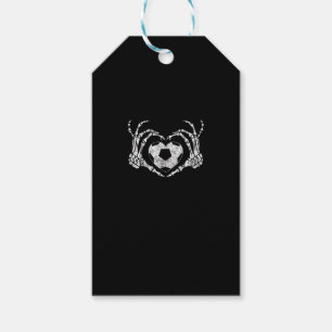 Soccer Heart Skeleton Hand Halloween Costume  Gift Tags