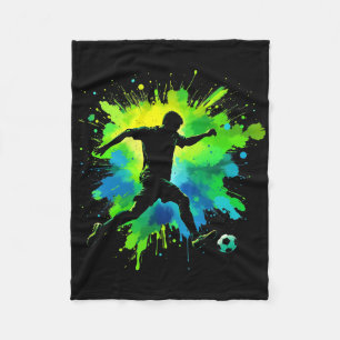 Soccer Heart Skeleton Hand Halloween Costume Men K Fleece Blanket