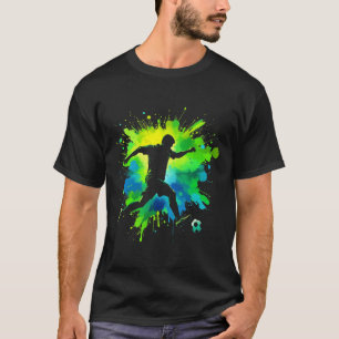 Soccer Heart Skeleton Hand Halloween Costume Men K T-Shirt