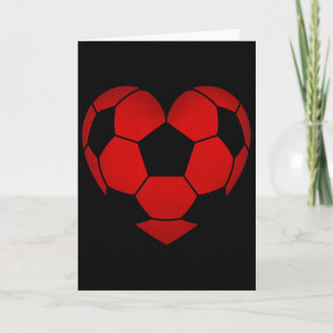 Soccer Heart Valentine's Day For Boys Girls Kids  Card