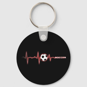 Soccer Heartbeat Shirt - Soccer Ll Heartbeat Keychain